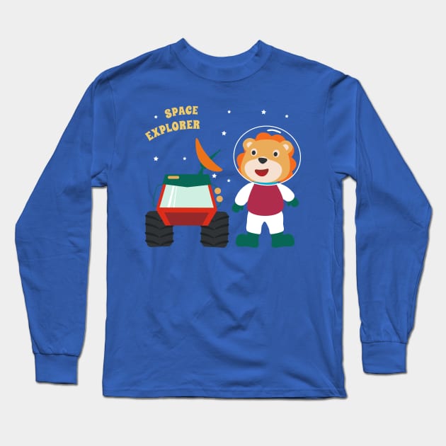 Cute tiger astronaut. Long Sleeve T-Shirt by KIDS APPAREL